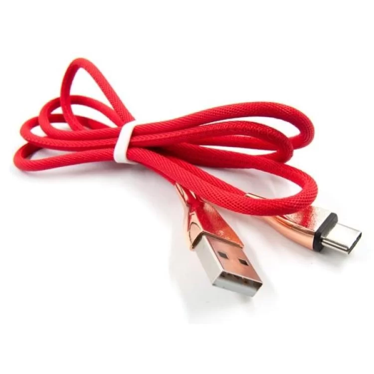 Дата кабель USB 2.0 AM to Type-C 1.0m red Dengos (NTK-TC-SET-RED) цена 371грн - фотография 2