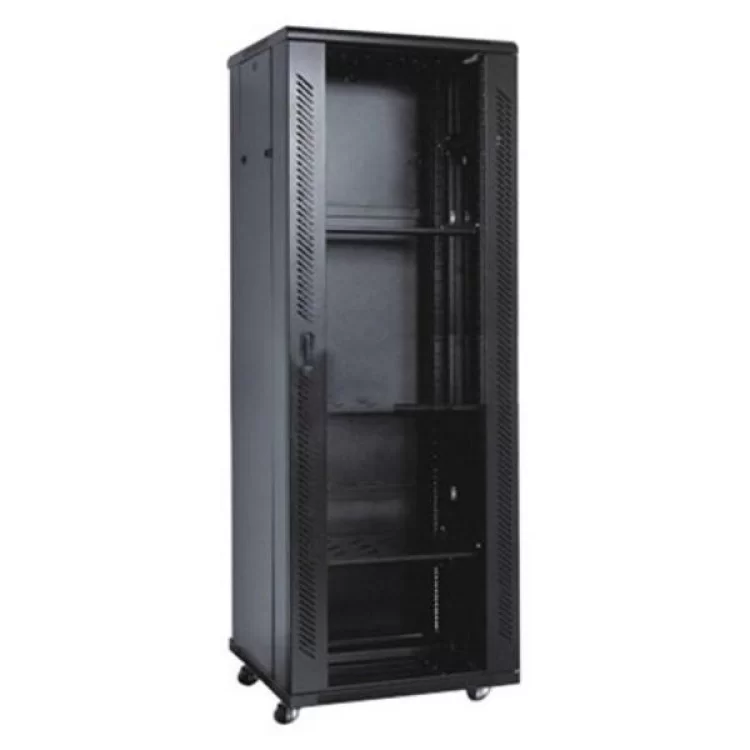 Шафа напольна Kingda 42U 19" 600x600 RAL9004 (KD-002-6642)