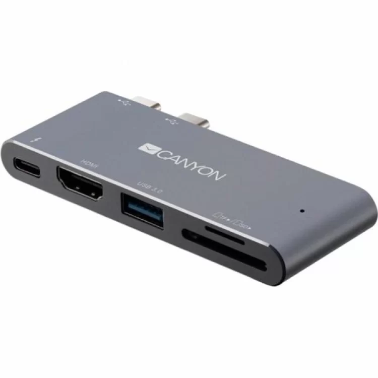 Порт-реплікатор Canyon Docking Station with 5 ports, Thunderbolt 3, Input 100-240V (CNS-TDS05DG)