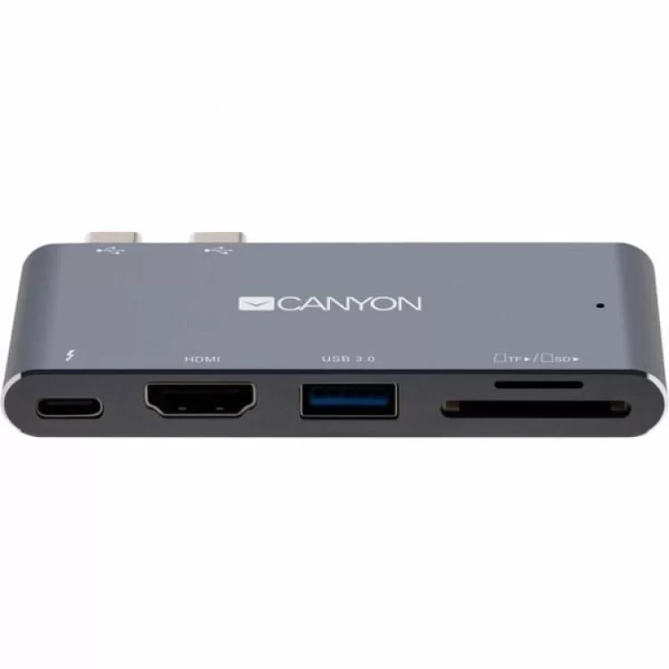 Порт-реплікатор Canyon Docking Station with 5 ports, Thunderbolt 3, Input 100-240V (CNS-TDS05DG) ціна 2 591грн - фотографія 2