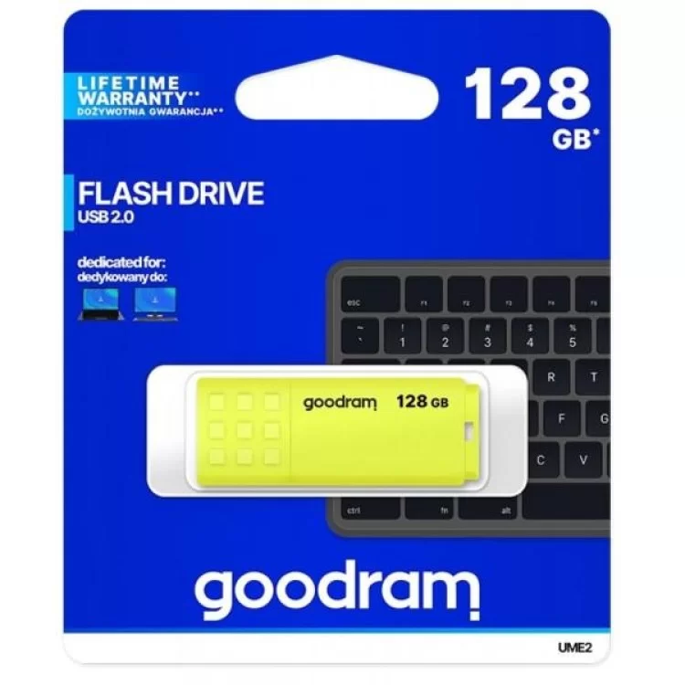 в продаже USB флеш накопитель Goodram 128GB UME2 Yellow USB 2.0 (UME2-1280Y0R11) - фото 3