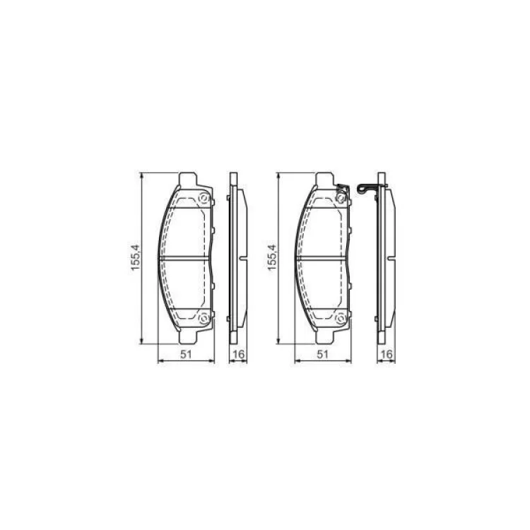 Тормозные колодки Bosch 0 986 494 268 цена 1 356грн - фотография 2