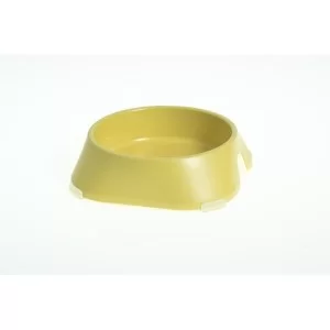 Посуд для котів Fiboo Миска без антиковзких накладок S жовта (FIB0139)