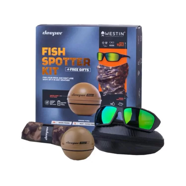 продаем Эхолот Deeper Smart Sonar CHIRP+ 2.0, packed in a Fish Spotter Kit 2023 with Neck Gaiter and Westin Sport Glas (ITGAM1483) в Украине - фото 4