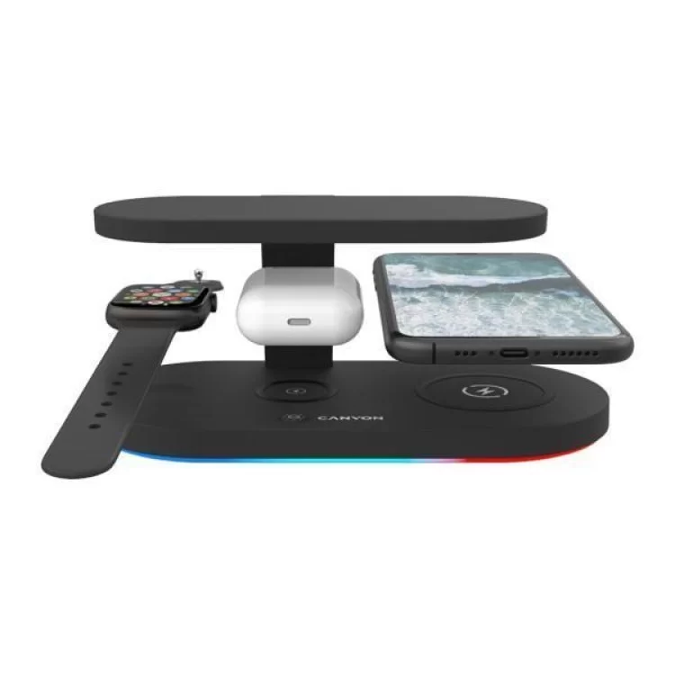 продаємо Зарядний пристрій Canyon 5in1 Wireless charger with UV sterilizer (CNS-WCS501B) в Україні - фото 4