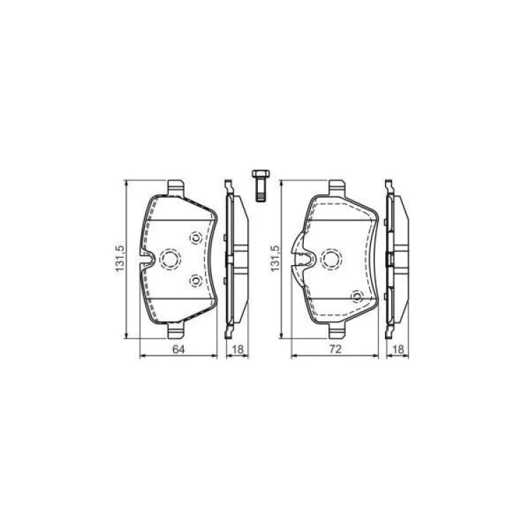 в продаже Тормозные колодки Bosch 0 986 494 168 - фото 3