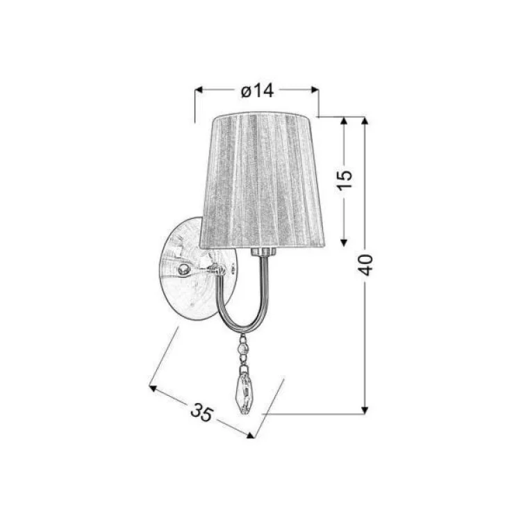 Бра Candellux 21-38036 SORENTO (21-38036) цена 2 426грн - фотография 2