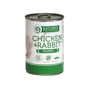 Консерви для собак Nature's Protection Puppy Chicken&Rabbit 400 г (KIK45090)