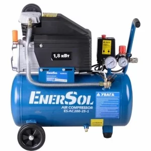 Компресор Enersol поршневий 200 л/хв, 1.8 кВт, вага 22 кг (ES-AC200-25-1)