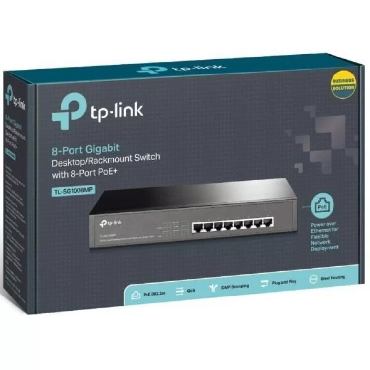 продаємо Комутатор мережевий TP-Link TL-SG1008MP в Україні - фото 4