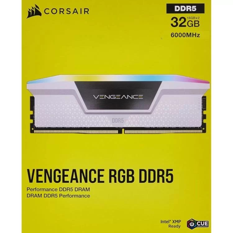 продаем Модуль памяти для компьютера DDR5 32GB (2x16GB) 6000 MHz Vengeance RGB White Corsair (CMH32GX5M2E6000C36W) в Украине - фото 4