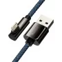 Дата кабель USB 2.0 AM to Lightning 2.0m CACS 2.4A 90 Legend Series Elbow Blue Baseus (CACS000103)