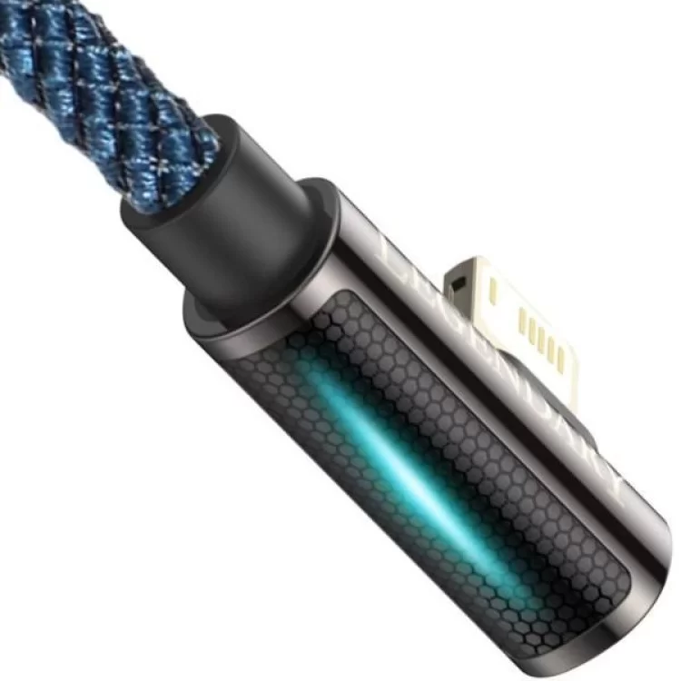 в продаже Дата кабель USB 2.0 AM to Lightning 2.0m CACS 2.4A 90 Legend Series Elbow Blue Baseus (CACS000103) - фото 3