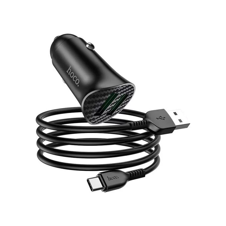 Зарядний пристрій HOCO Z39 2xUSB Black (6931474735089) ціна 298грн - фотографія 2