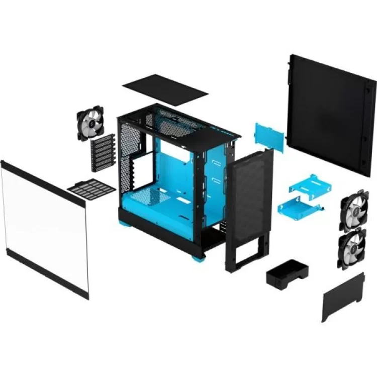 Корпус Fractal Design Pop Air RGB Cyan Core TG (FD-C-POR1A-02) - фото 12