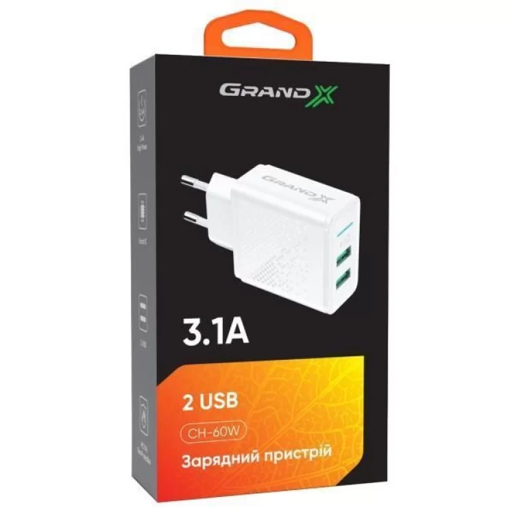 Зарядний пристрій Grand-X CH-60W відгуки - зображення 5