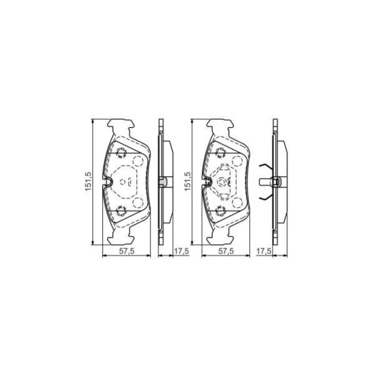 Гальмівні колодки Bosch 0 986 495 060