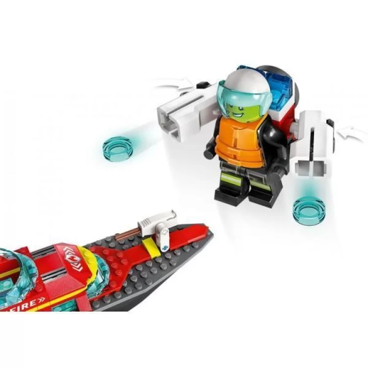 Конструктор LEGO City Човен пожежної бригади 144 деталі (60373) інструкція - картинка 6