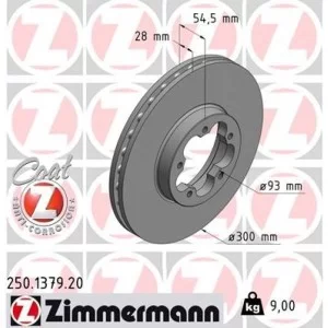 Тормозной диск ZIMMERMANN 250.1379.20