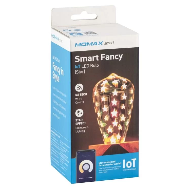 Розумна лампочка Momax SMART Fancy IoT LED Bulb - Star (IB7S) ціна 399грн - фотографія 2