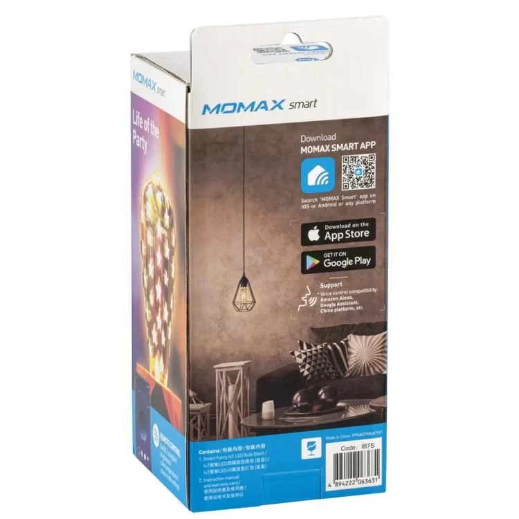 в продажу Розумна лампочка Momax SMART Fancy IoT LED Bulb - Star (IB7S) - фото 3