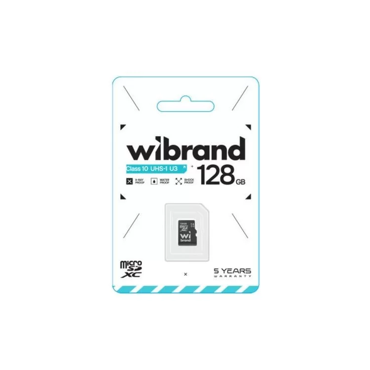 Карта пам'яті Wibrand 128GB mictoSD class 10 UHS-I U3 (WICDHU3/128GB) ціна 738грн - фотографія 2