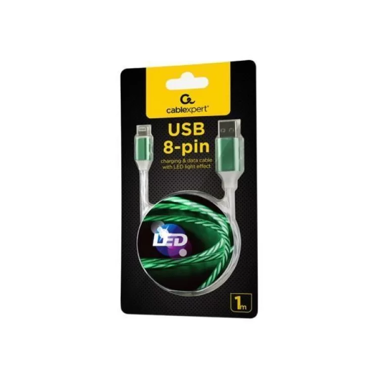 Дата кабель USB 2.0 AM to Lightning 1.0m 2A Cablexpert (CC-USB-8PLED-1M) відгуки - зображення 5
