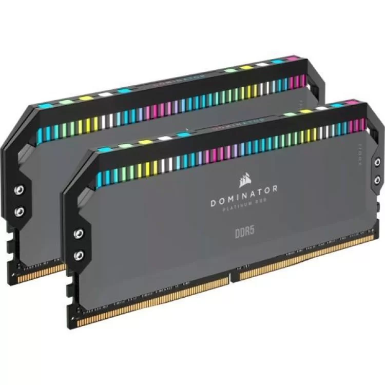 Модуль памяти для компьютера DDR5 32GB (2x16GB) 6000 MHz Dominator Platinum RGB Gray Corsair (CMT32GX5M2D6000Z36) цена 10 804грн - фотография 2