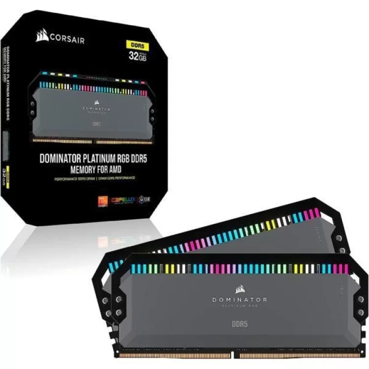 Модуль памяти для компьютера DDR5 32GB (2x16GB) 6000 MHz Dominator Platinum RGB Gray Corsair (CMT32GX5M2D6000Z36) отзывы - изображение 5