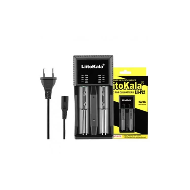 Зарядний пристрій для акумуляторів Liitokala 2 Slots, LED indicator, Li-ion(18650...RCR123...26650), NiMH(AA, AAA, SC, C) (Lii-PL2) відгуки - зображення 5
