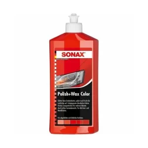 Автополіроль Sonax Polish Wax Color NanoPro red 500мл (296400)
