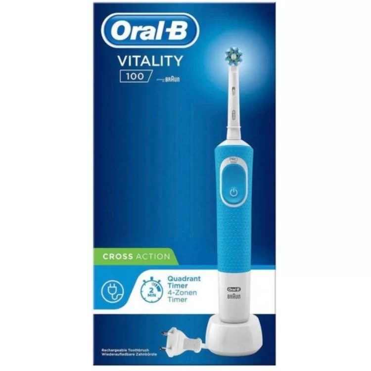 Електрична зубна щітка Oral-B CrossAction type 3710 Blue (D100.413.1) ціна 2 567грн - фотографія 2