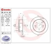 Тормозной диск Brembo 08.A114.20