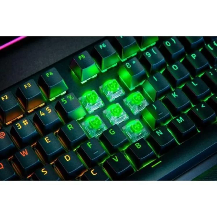 Клавіатура Razer BlackWidow V4 PRO Green Switch USB UA Black (RZ03-04680100-R3M1) огляд - фото 8