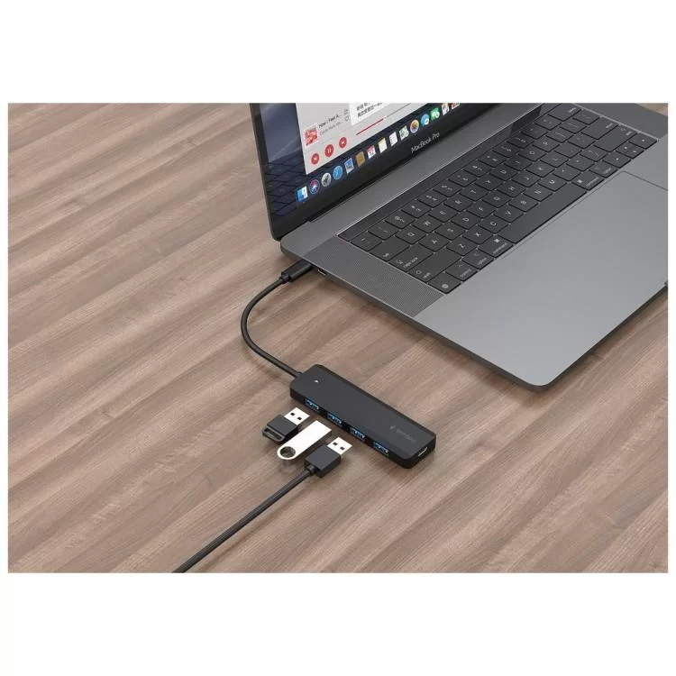 продаем Концентратор Gembird 4 ports USB 3.1,USB-C, USB-C PD (UHB-CM-U3P4P-01) в Украине - фото 4