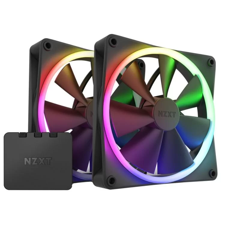 Кулер для корпуса NZXT F140RGB Twin (Black) (RF-R14DF-B1)