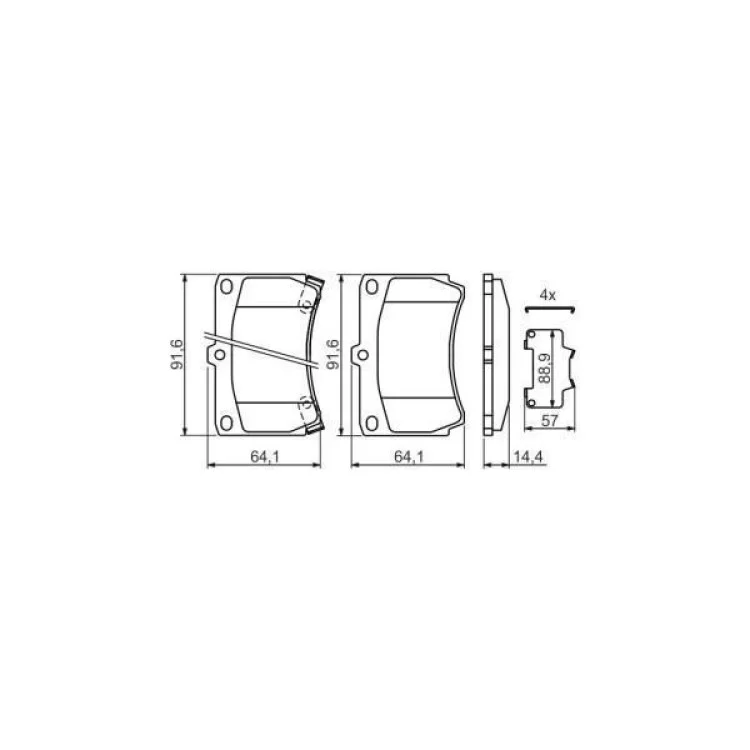 Гальмівні колодки Bosch 0 986 461 141 відгуки - зображення 5