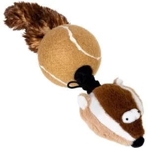 Игрушка для собак GiGwi Catch&fetch Барсук с двумя пищалками 32 см (75075)