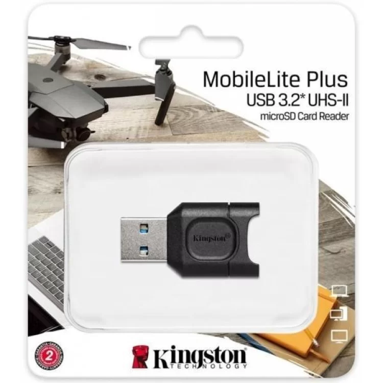 в продажу Зчитувач флеш-карт Kingston USB 3.1 microSDHC/SDXC UHS-II MobileLite Plus (MLPM) - фото 3