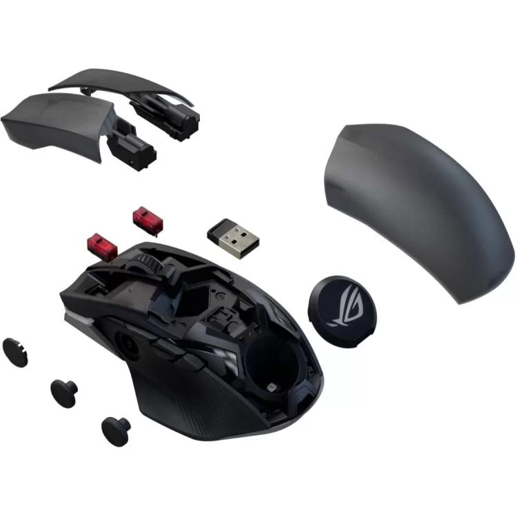 Мишка ASUS ROG Chakram X Origin Bluetooth/Wireless Black (90MP02N1-BMUA00) огляд - фото 8