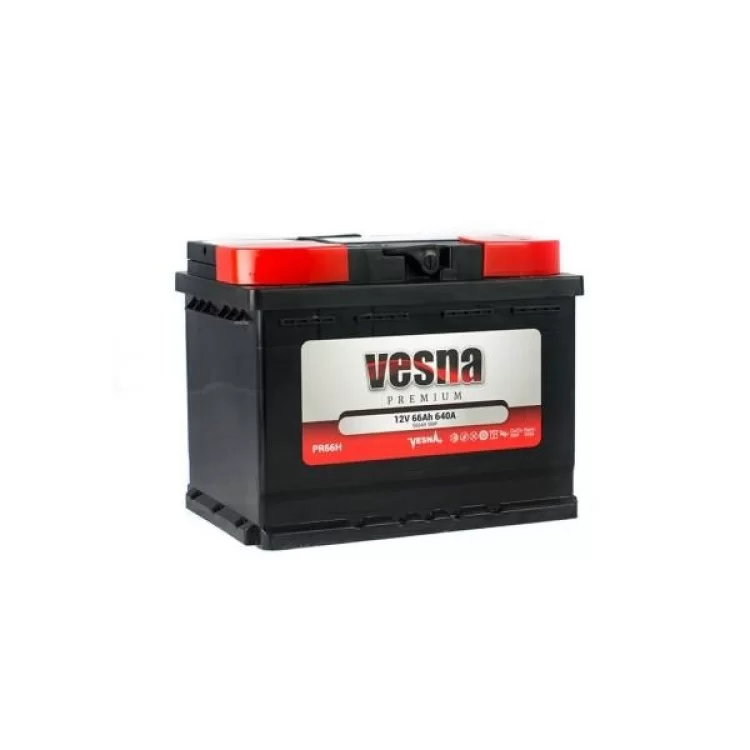 Аккумулятор автомобильный Vesna 66 Ah/12V Premium Euro (415 266) - фотография 2