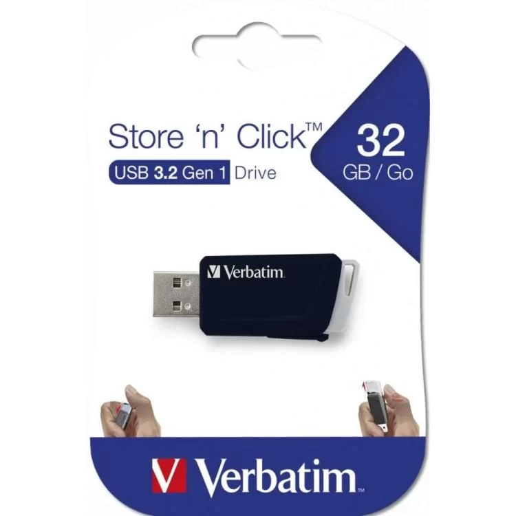 USB флеш накопичувач Verbatim 32GB Store 'n' Click USB 3.2 (49307) відгуки - зображення 5