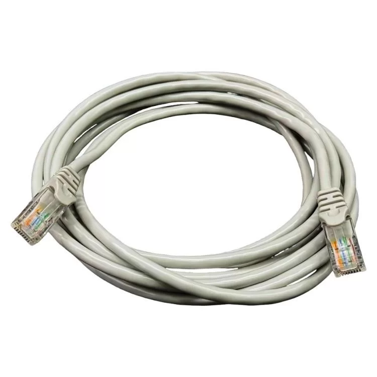 Патч-корд 0.5м UTP cat.6, CCA, 24AWG, gray GEAR (GPC-UTPC6CCARJ45-0.5G) ціна 69грн - фотографія 2