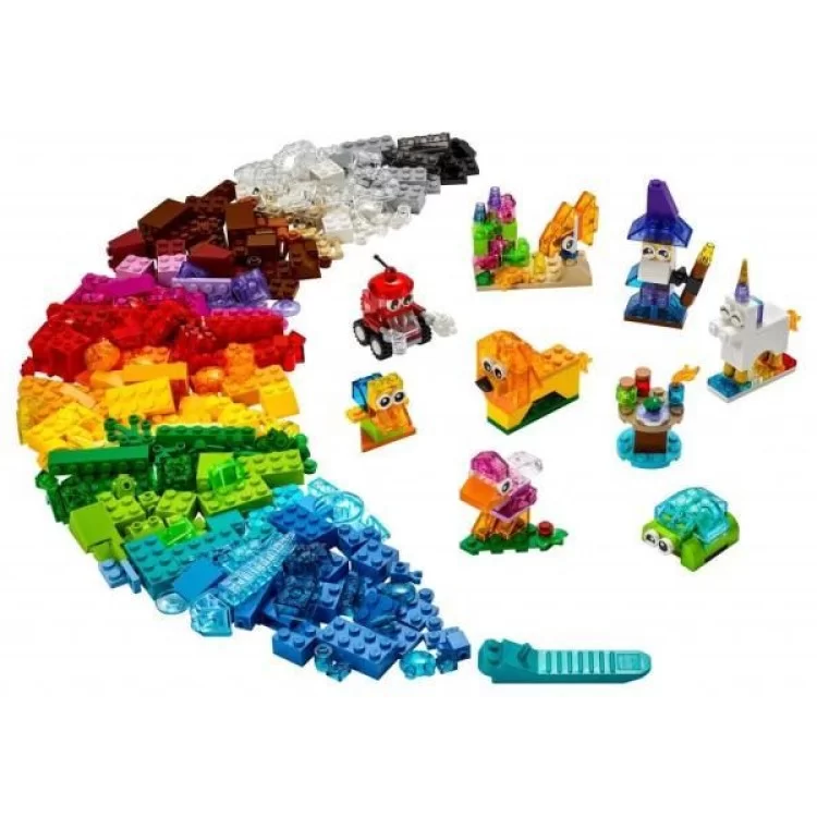 Конструктор LEGO Classic Прозорі кубики для творчості (11013) ціна 1 161грн - фотографія 2