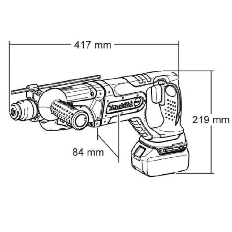 Перфоратор Makita SDS-PLUS LXT, 3Аг х 2шт, Makpac, 1,9Дж, 24мм (DHR241RFJ) відгуки - зображення 5