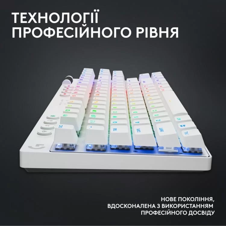 Клавиатура Logitech G PRO X TKL Lightspeed Tactile USB UA White (920-012148) - фото 12