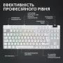 Клавиатура Logitech G PRO X TKL Lightspeed Tactile USB UA White (920-012148)