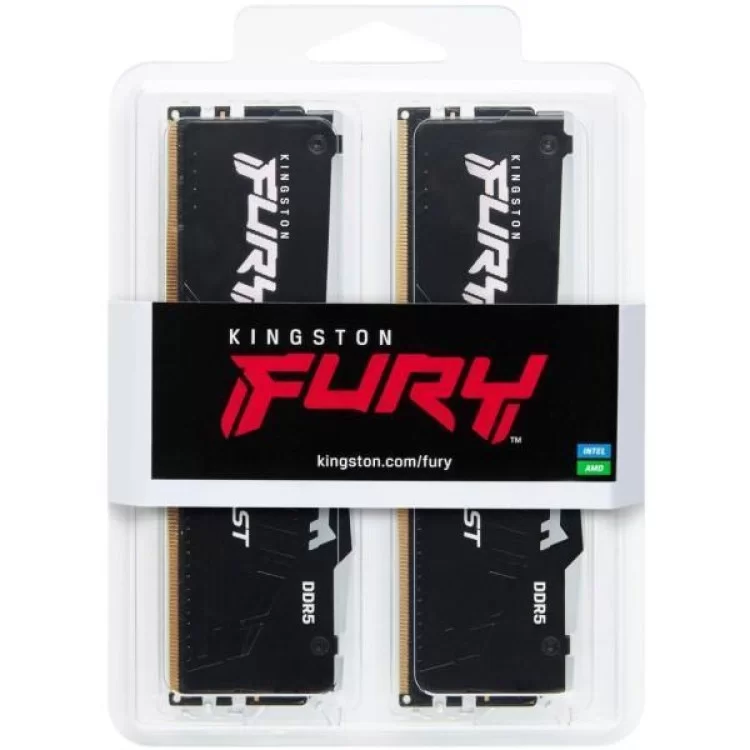 продаємо Модуль пам'яті для комп'ютера DDR5 64GB (2x32GB) 4800 MHz FURY Beast RGB Kingston Fury (ex.HyperX) (KF548C38BBAK2-64) в Україні - фото 4