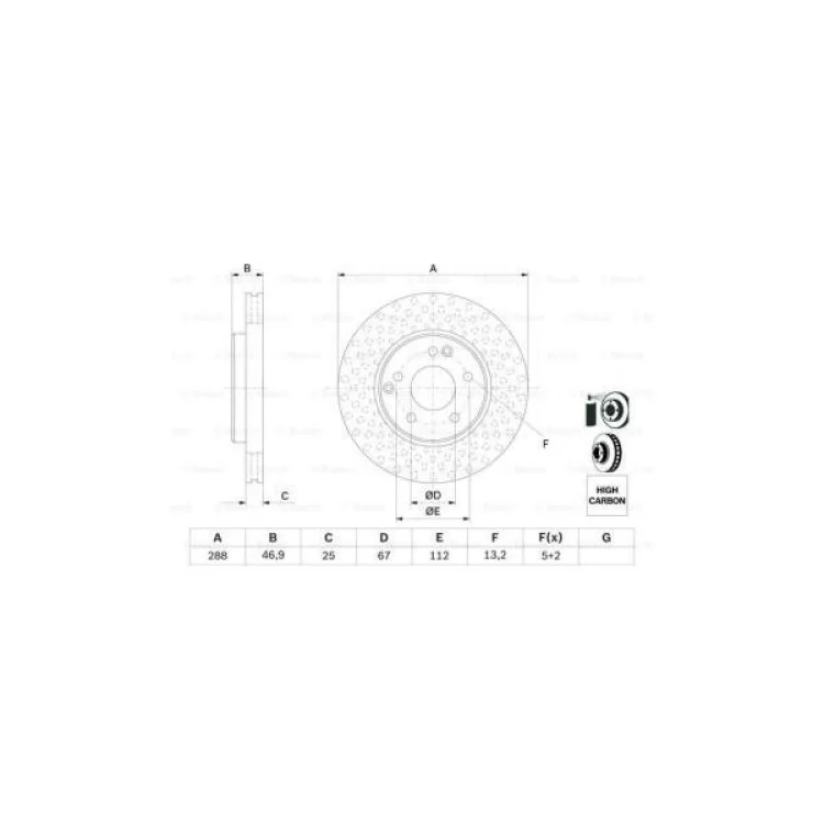 Гальмівний диск Bosch 0 986 478 624 відгуки - зображення 5