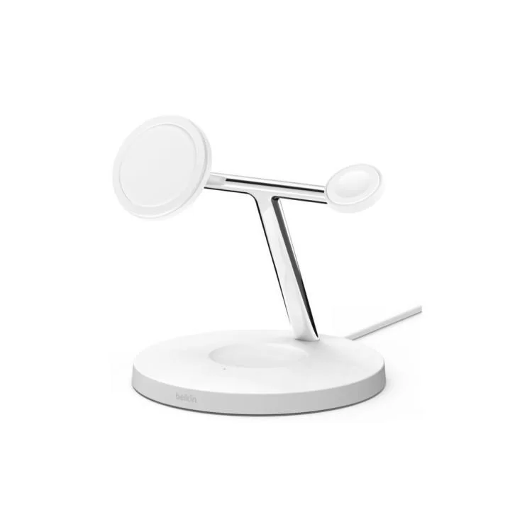 Зарядний пристрій Belkin MagSafe 3in1 Wireless Charger, white (WIZ017VFWH)